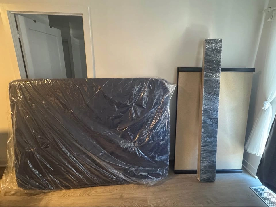 Double size Platform Bed + Mattress
