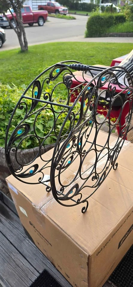 Metal Wine Bottle Holder (Black) - photo 4
