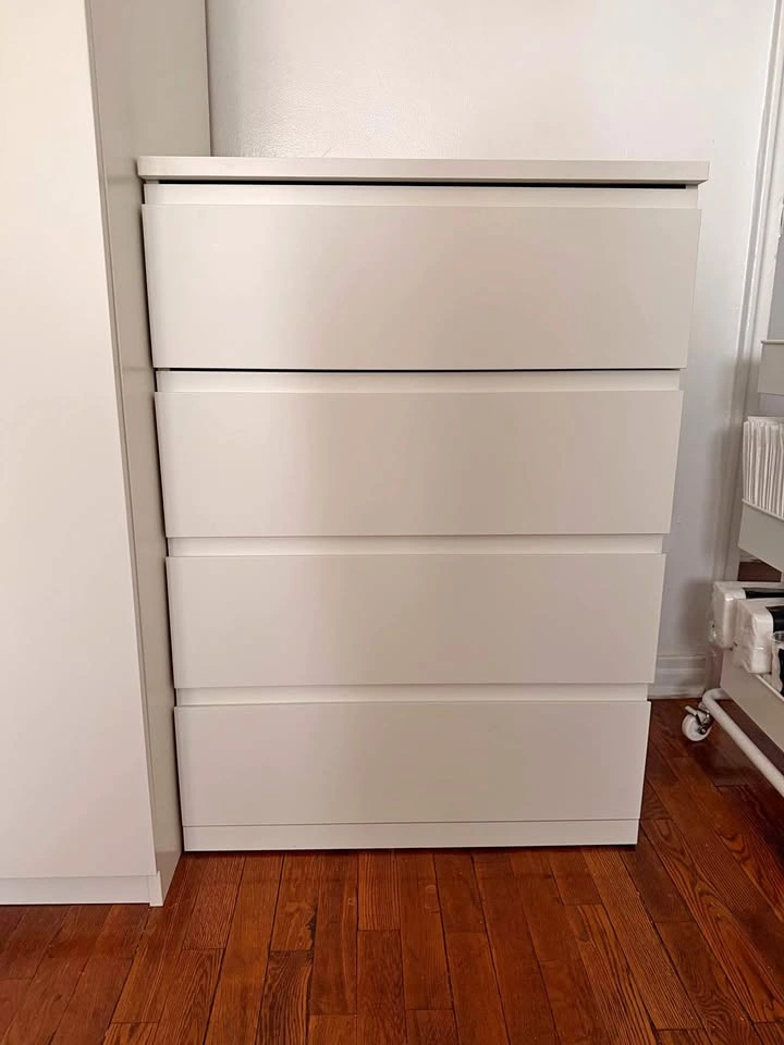 IKEA STORKLINTA 4-Drawer Dresser | White | Like New