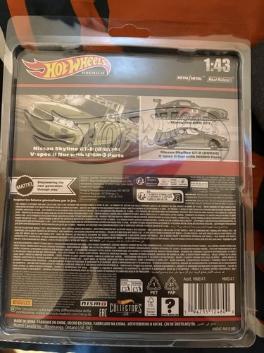 Hot Wheels Premium 1:43 Nissan Skyline GT-R V Spec II Nur - photo 2
