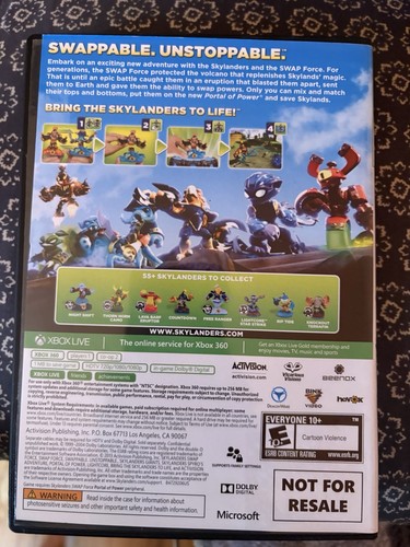 Skylanders Swap Force Xbox 360 Game - Working, No Manual - photo 2