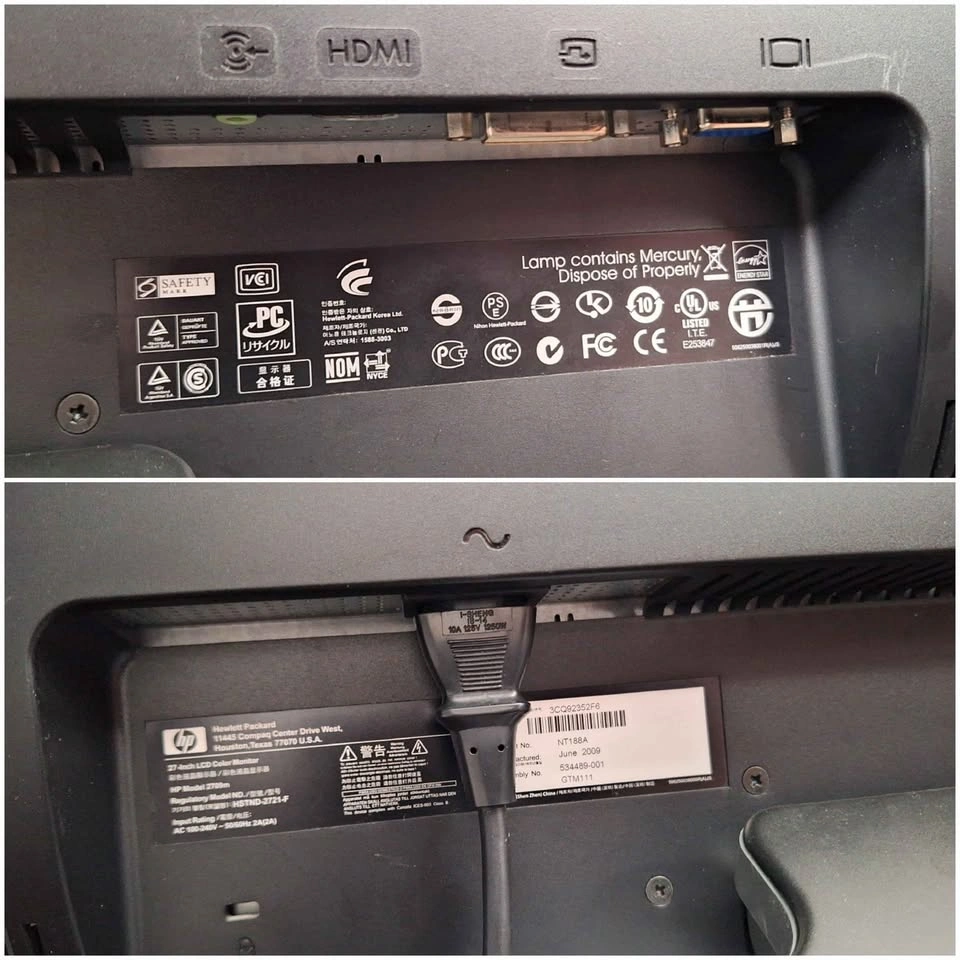 HP 27" monitor - excellent condition - photo 3