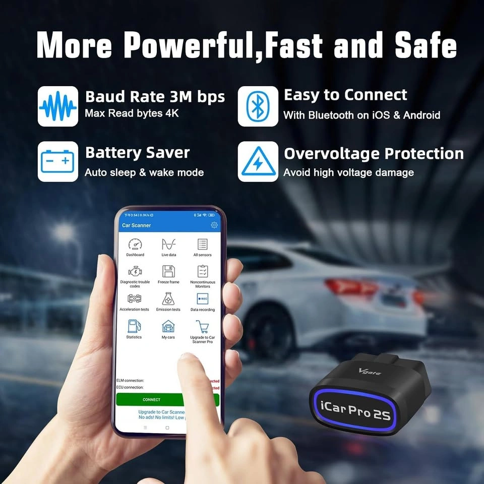 BNIB VGATE iCar Pro 2S OBD2 Bluetooth Scanner for iOS/Android - photo 5