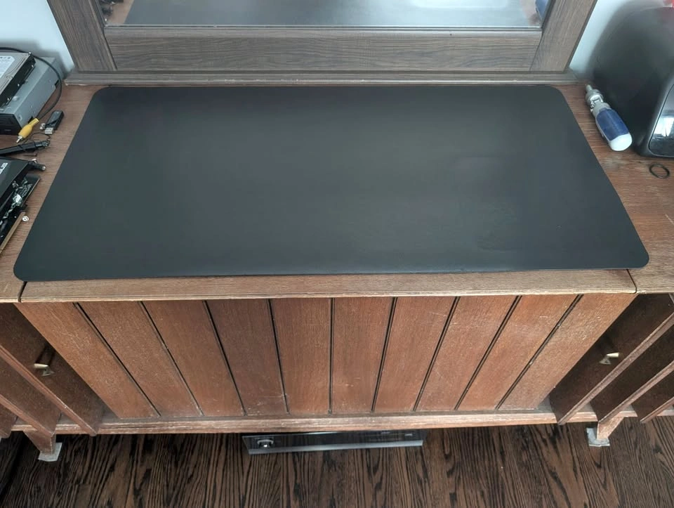 Large Black Desk Mat