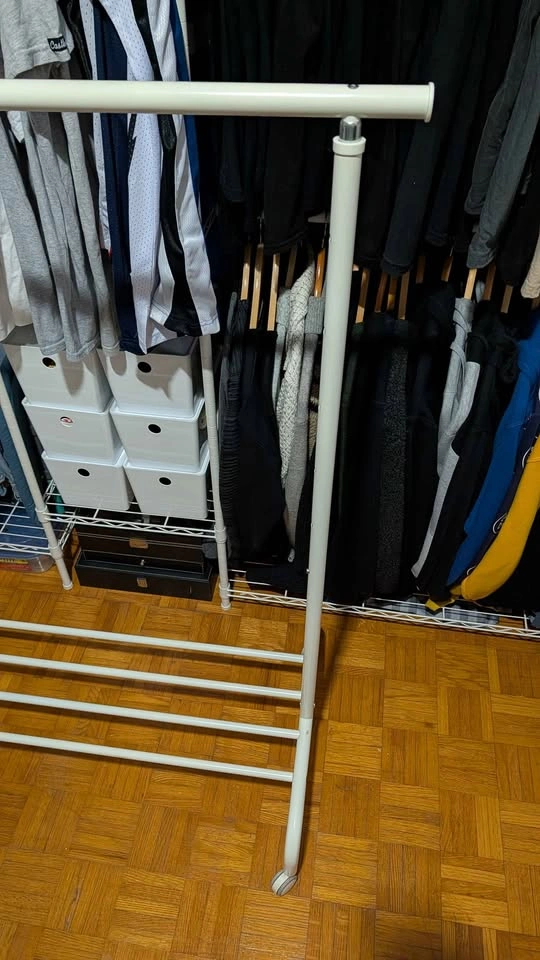 IKEA RIGGA CLOTHING RACK WHITE - photo 2