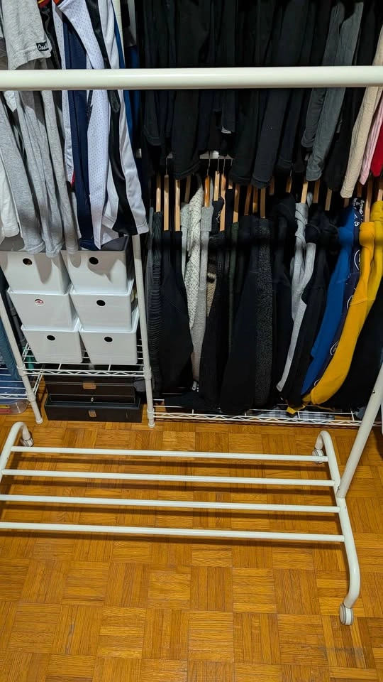 IKEA RIGGA CLOTHING RACK WHITE - photo 3