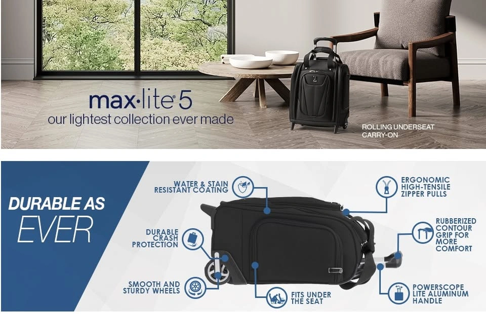 Travelpro Maxlite 5 Softside Rolling Underseat Carry-On - photo 3