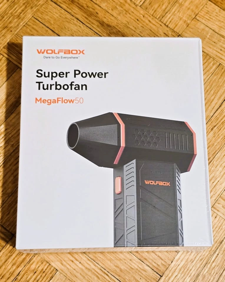 WOLFBOX MegaFlow 50 Compressed Air Duster - New / Unopen
