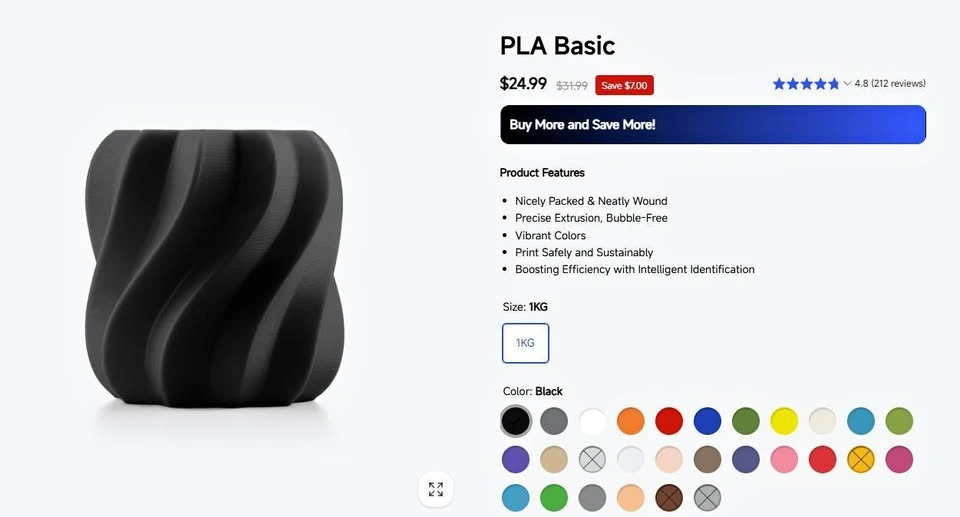 Anycube PLA Basic 1 kg