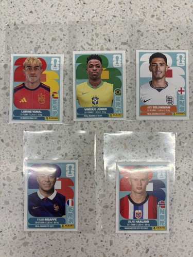 Panini FIFA World Cup 2026 Lot of 5 Mbappé Yamal Haaland