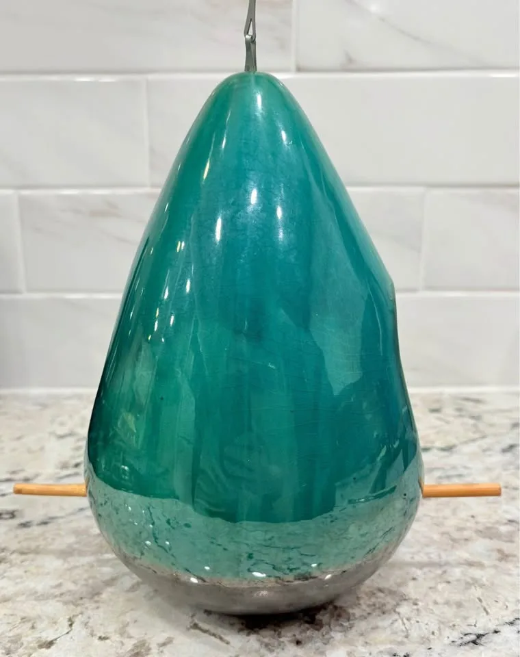 Raindrop Bird Feeder - Glazed Pottery image indicator(3)