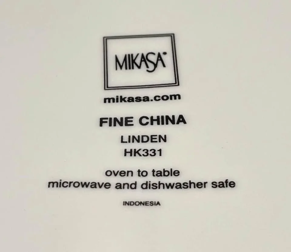 Mikasa Fine China Serving Plate -12” dia. - Linden Pattern image indicator(3)
