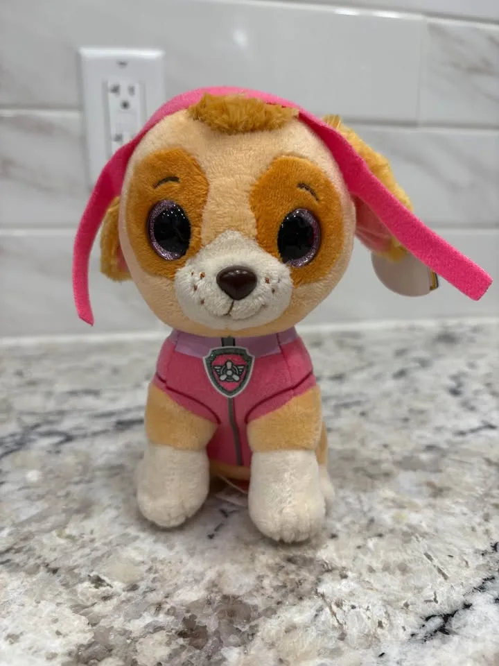 Paw Patrol TY Beanie Boos - BNWT - Chase & Skye image indicator(3)