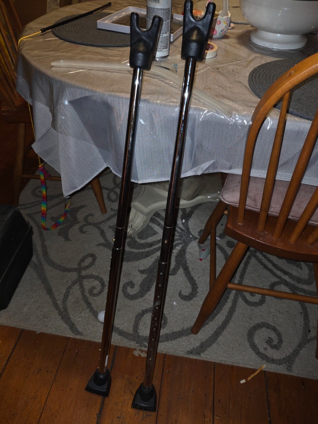 Police certified door wedge bars x2 adjustable