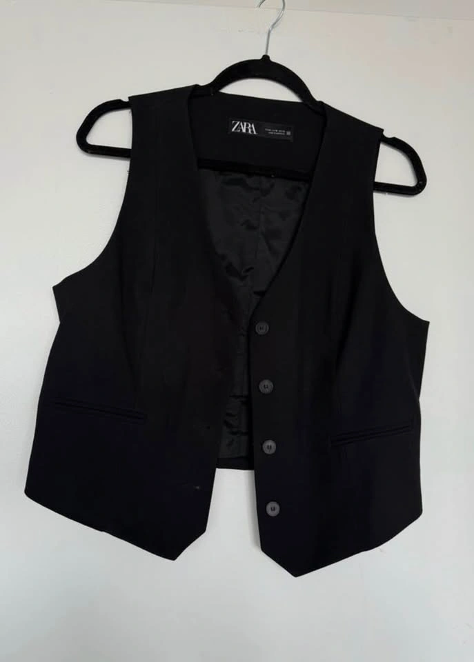 ZARA TAILORED VEST ORIGINALLY $79 MEDIUM - photo 4