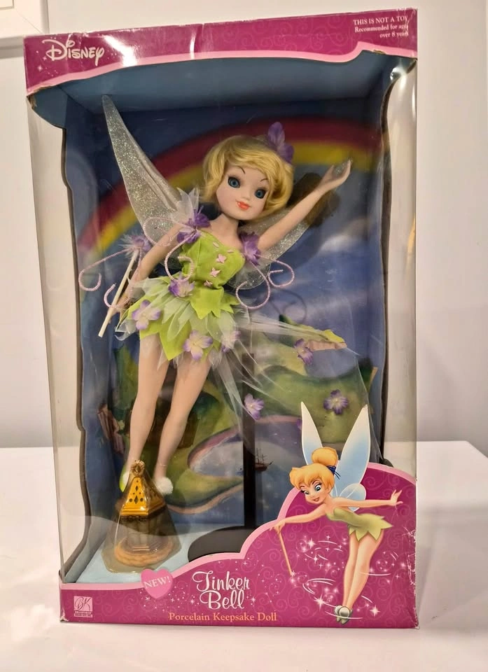 2003 Disney Tinker Bell Porcelain Keepsake Doll by the Brass Key