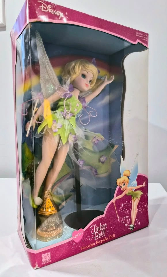 2003 Disney Tinker Bell Porcelain Keepsake Doll by the Brass Key - photo 2