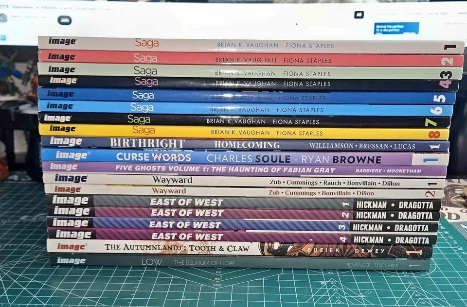 Image Comics Graphic Novel Lot - Saga, East of West, and More