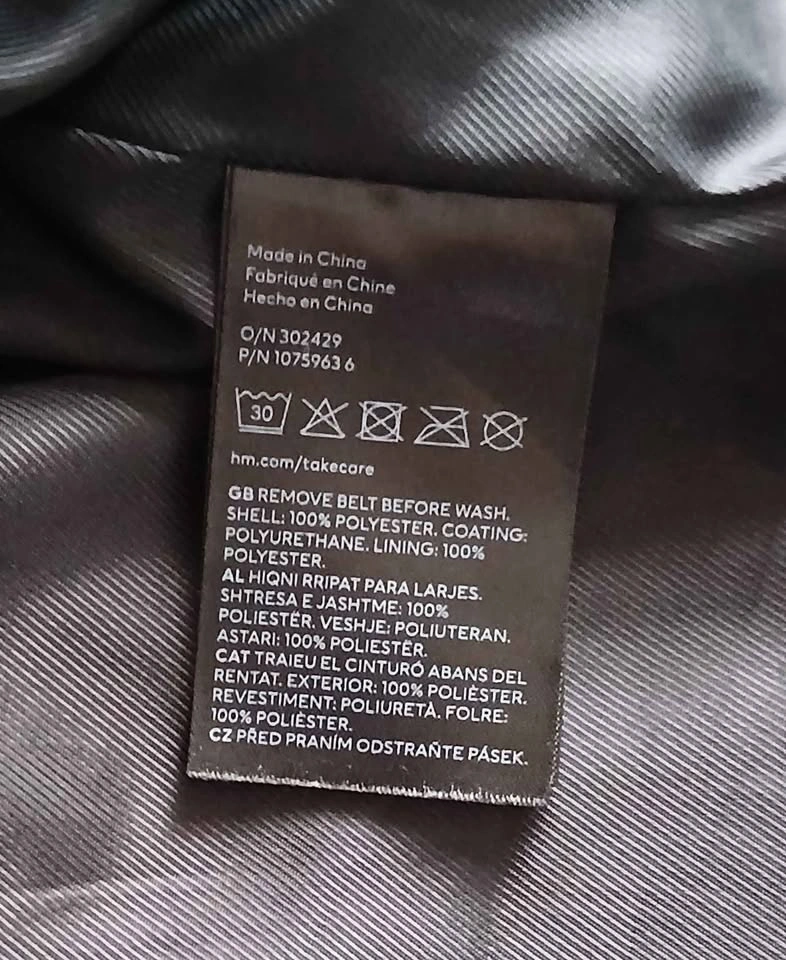 H&M black pleather jacket (L) - photo 5
