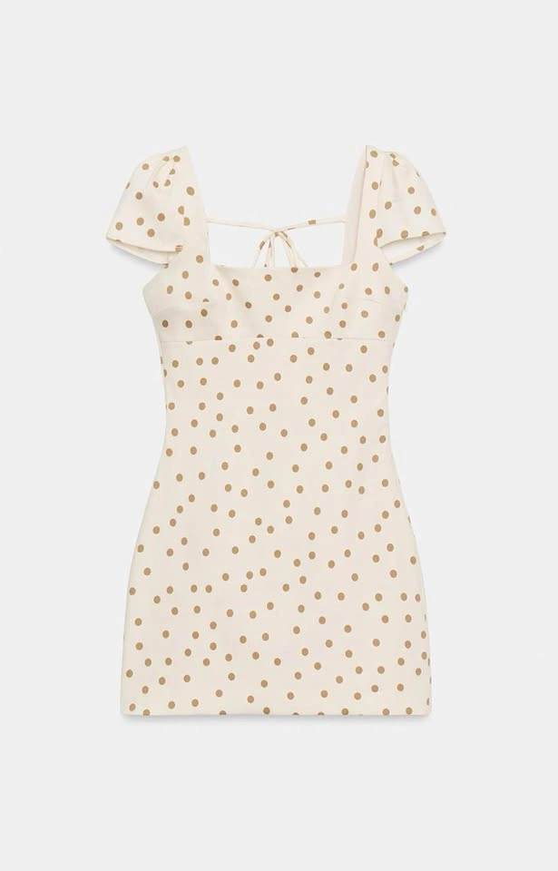 NWT ZARA VIRAL POLKA DOT DRESS LARGE - photo 4