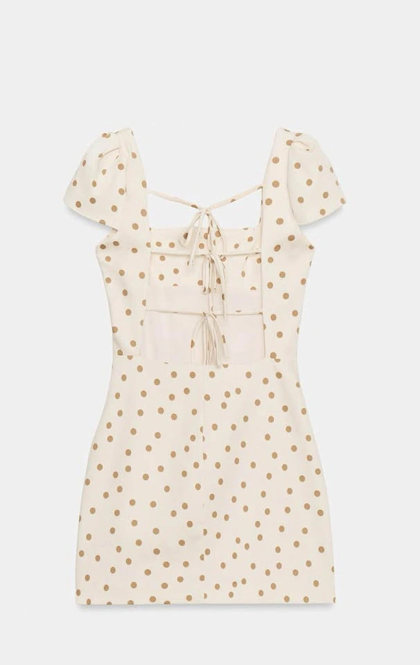 NWT ZARA VIRAL POLKA DOT DRESS LARGE - photo 5