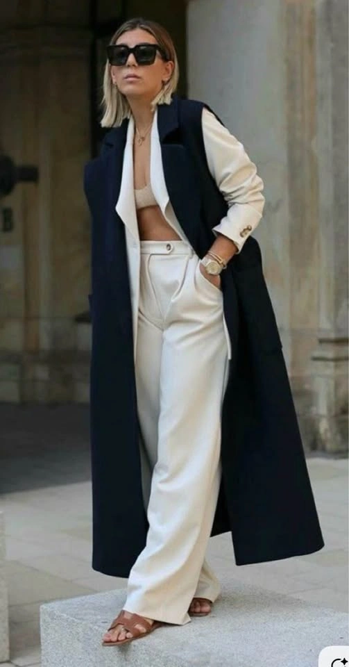LIMITED EDITION TOP SHOP STRUCTURED LONG VEST SIZE 2 - photo 3