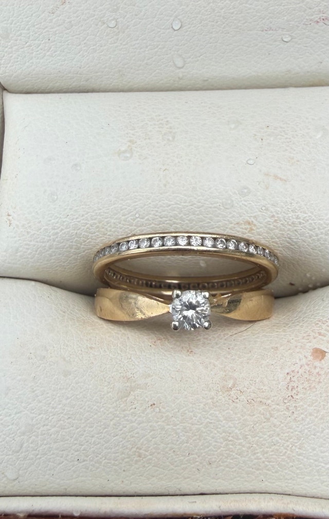 14k diamond ring