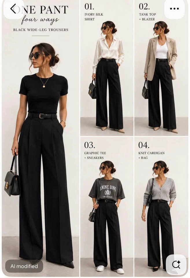 NWT ZARA BLACK PANTS SIZE LARGE PERFECT FOR WORK - photo 3