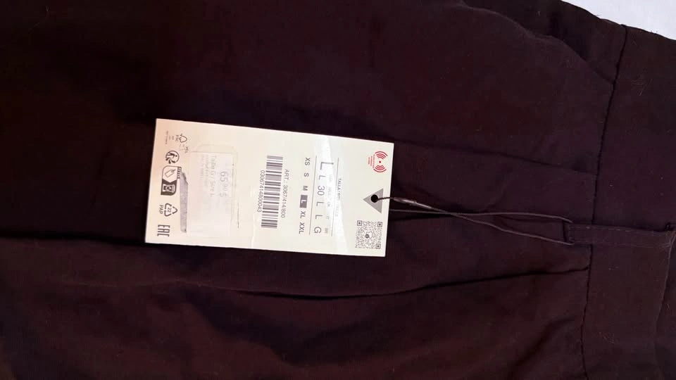 NWT ZARA BLACK PANTS SIZE LARGE PERFECT FOR WORK - photo 4