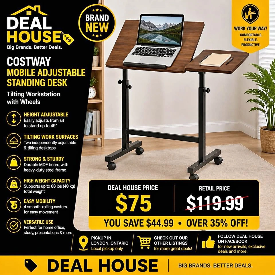 COSTWAY mobile standing desk