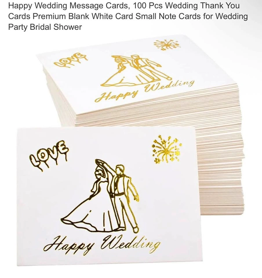 Wedding Message Cards 100pcs