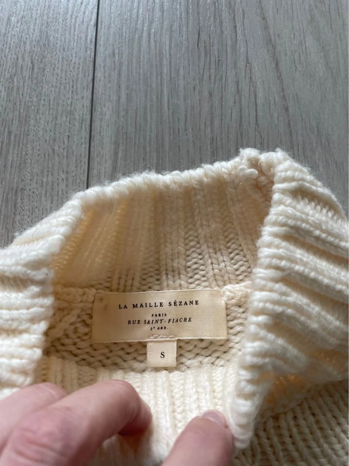 Sézane Aubin jumper, ecru, S - photo 3