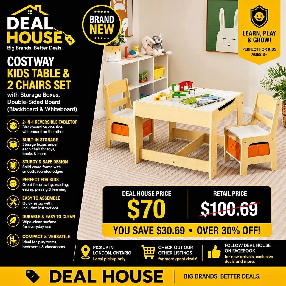 COSTWAY kids table and chair set