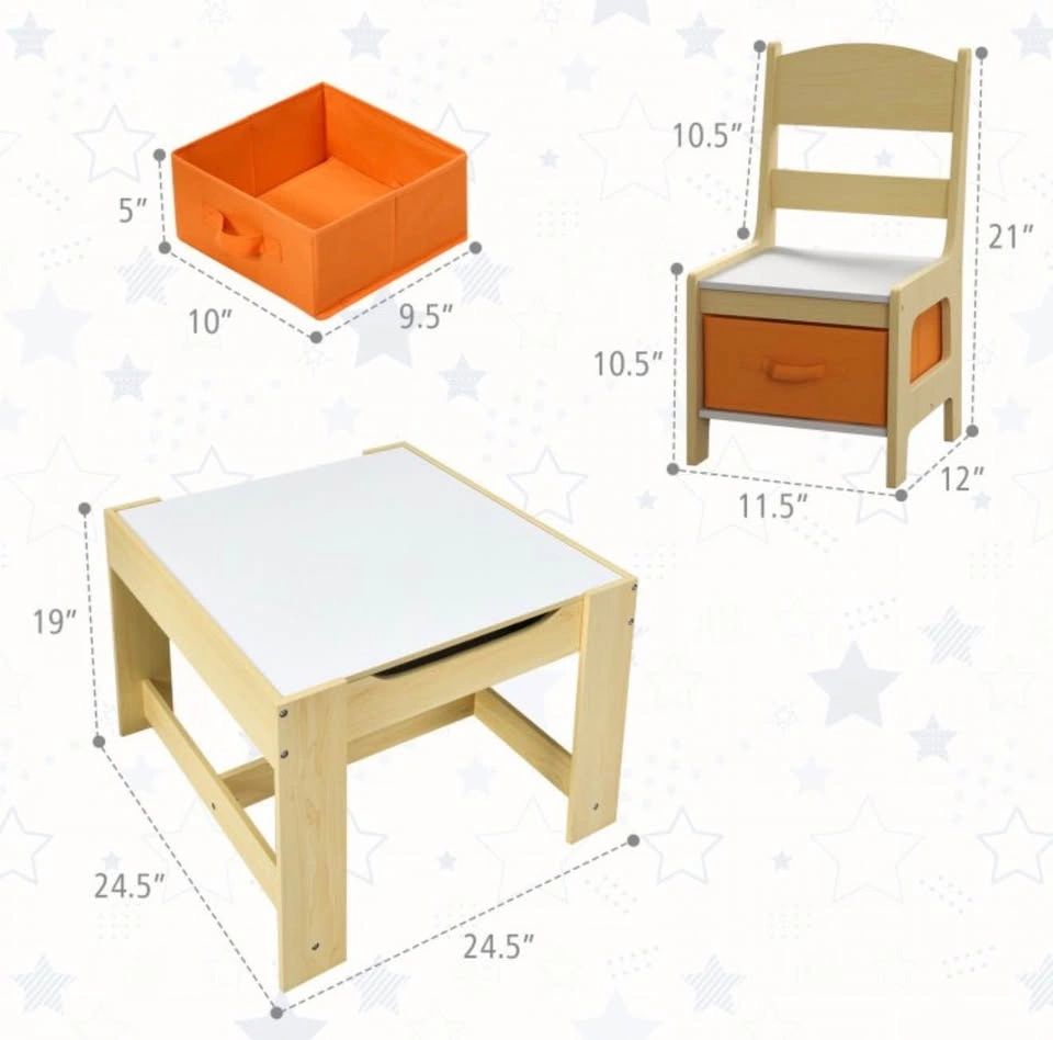COSTWAY kids table and chair set - photo 2