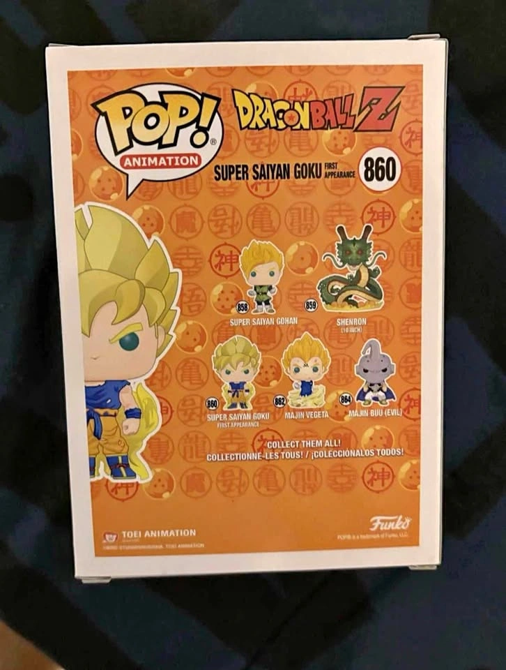 Funko Pop! Animation Dragon Ball Z Super Saiyan Goku #860