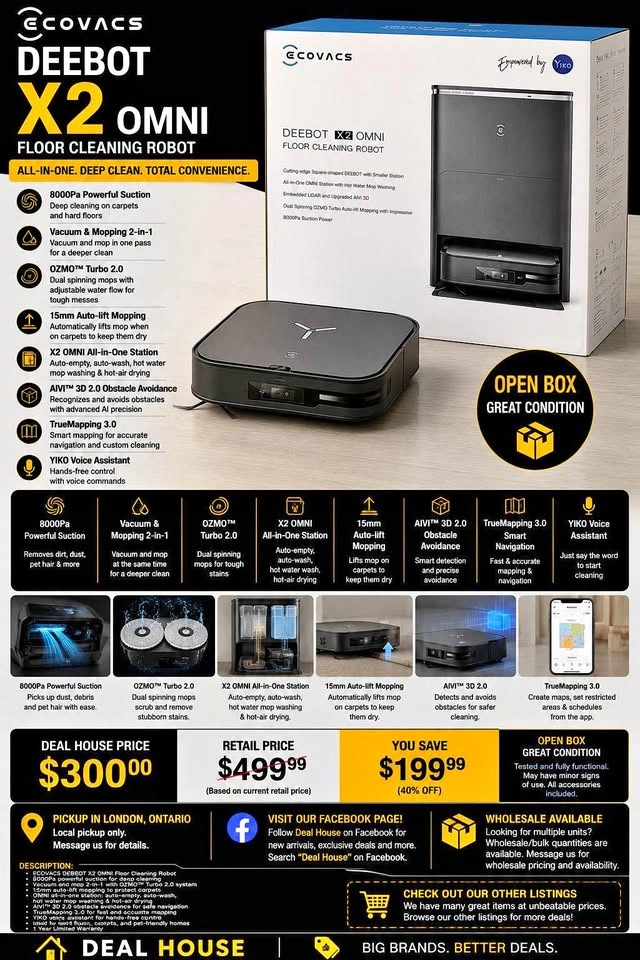 ECOVACS DEEBOT X2 OMNI