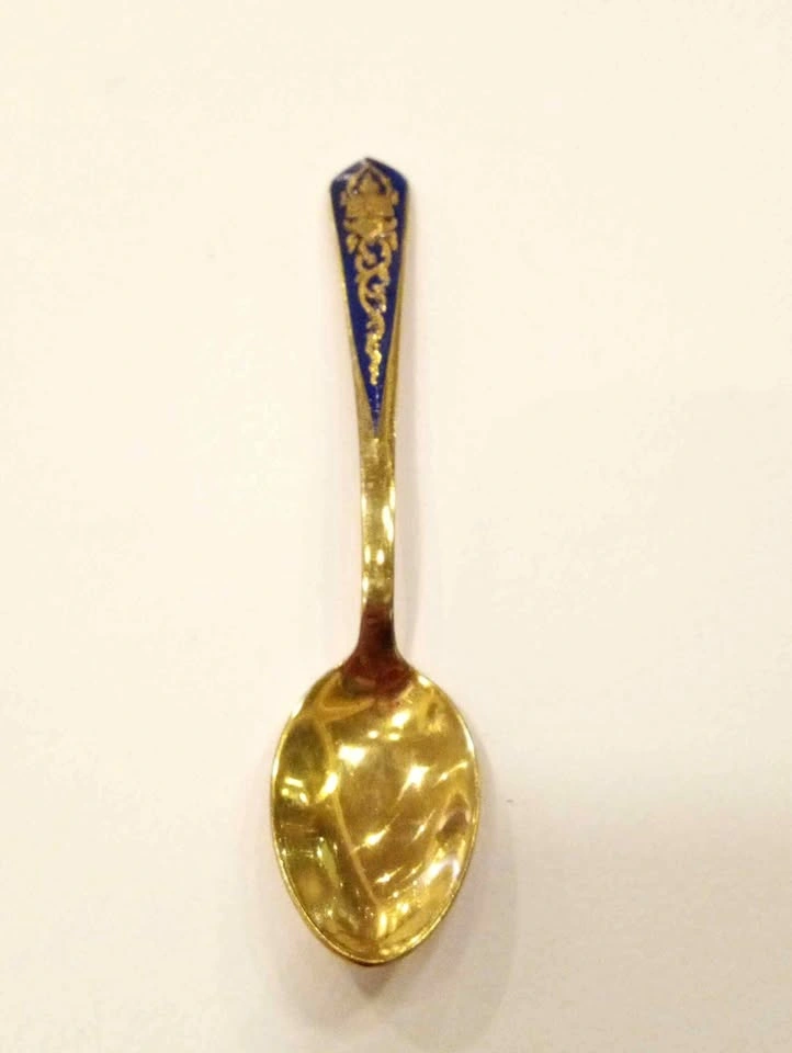Brass Vintage Thai Demitasse Souvenir spoon Marked Thailand