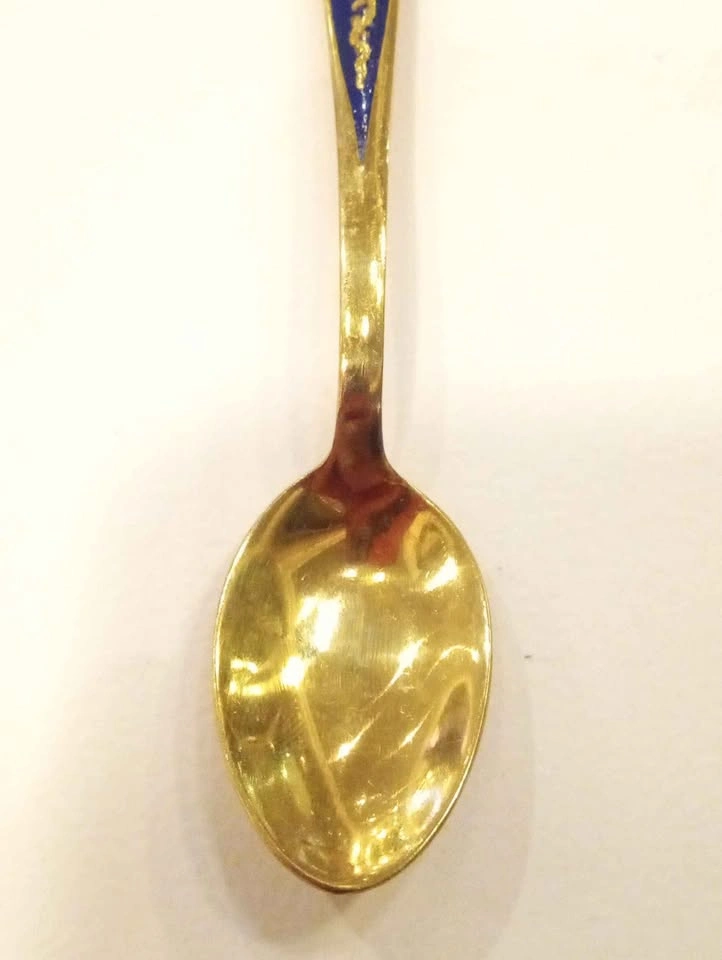Brass Vintage Thai Demitasse Souvenir spoon Marked Thailand - photo 2
