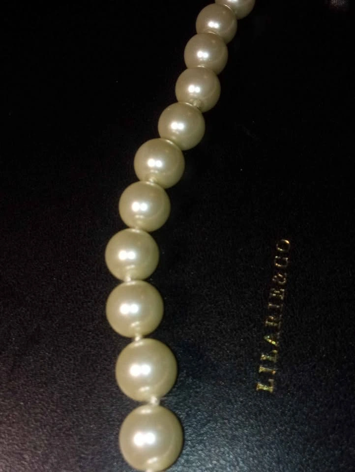 Glass Pearls Bead Necklace Vintage Costume Jewelry Unsigned - photo 4
