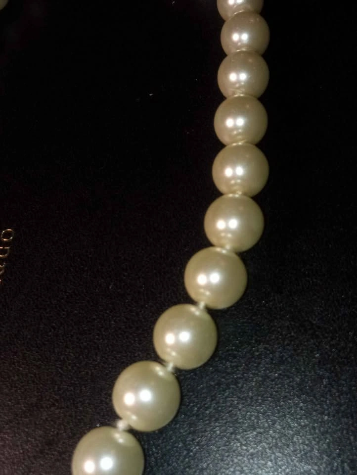 Glass Pearls Bead Necklace Vintage Costume Jewelry Unsigned - photo 5