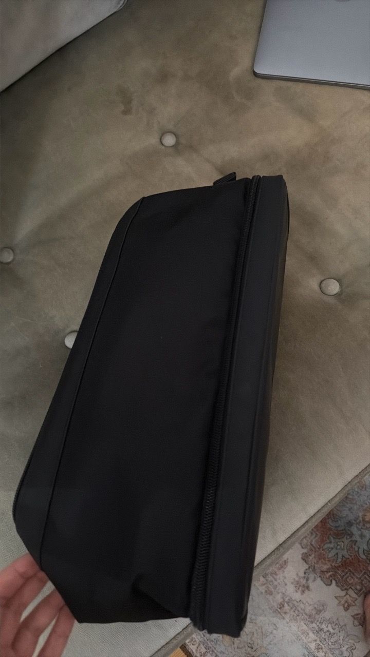 Black Zip Pouch Toiletry Bag/Hair Styling Kit - photo 2