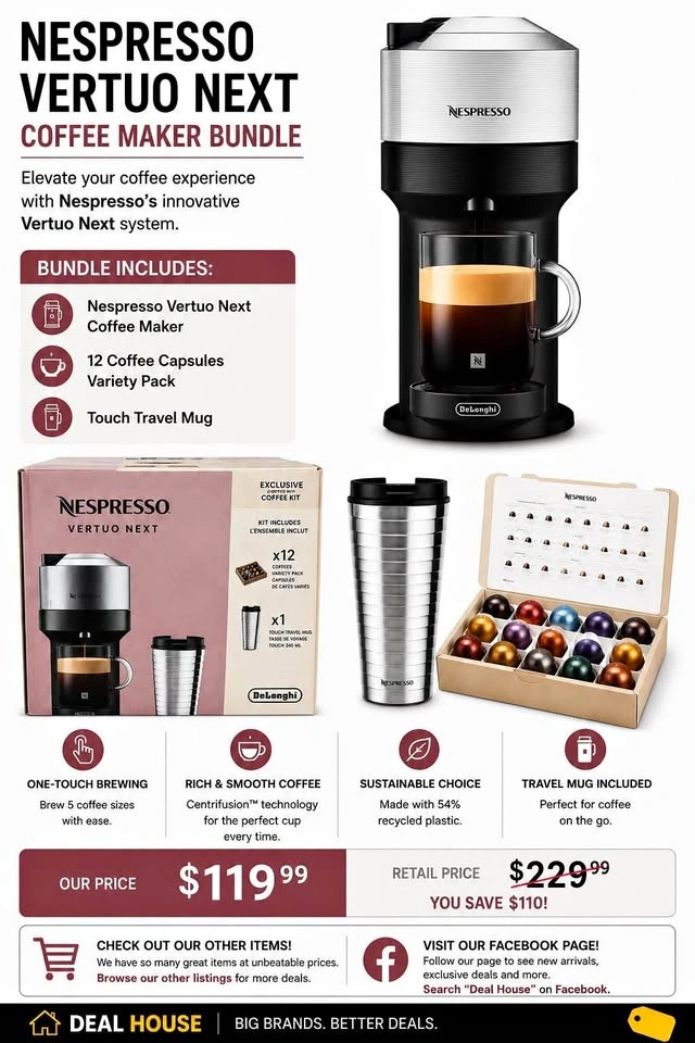 Nespresso Vertuo Next Coffee Maker