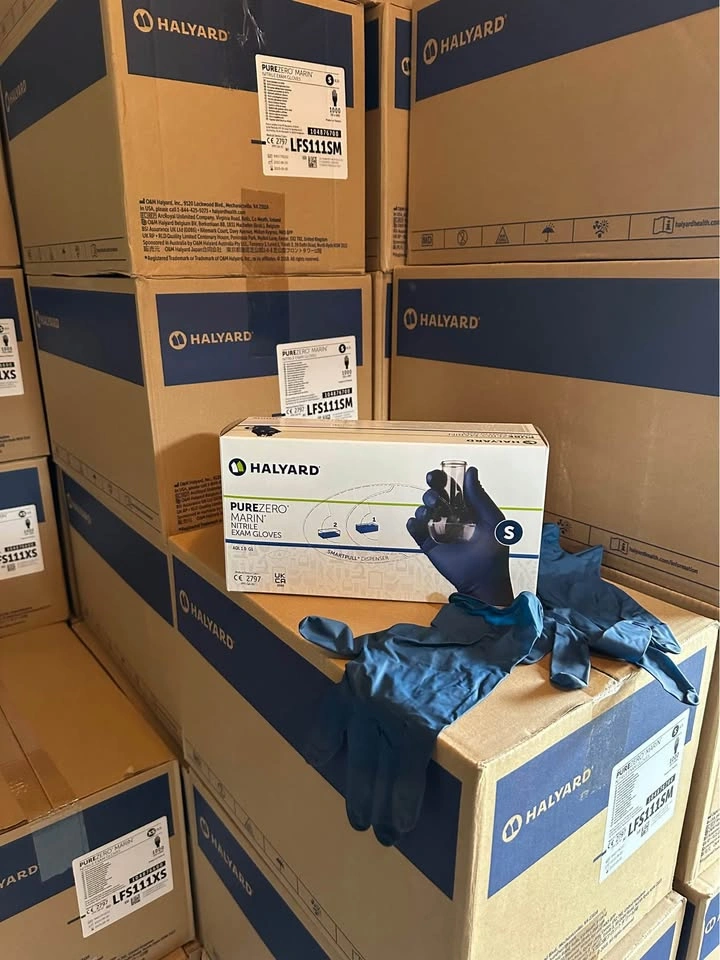 Dark blue nitrile gloves (10X100) 5mil - photo 2