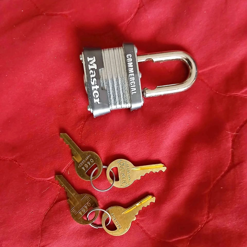 Master lock and keys
