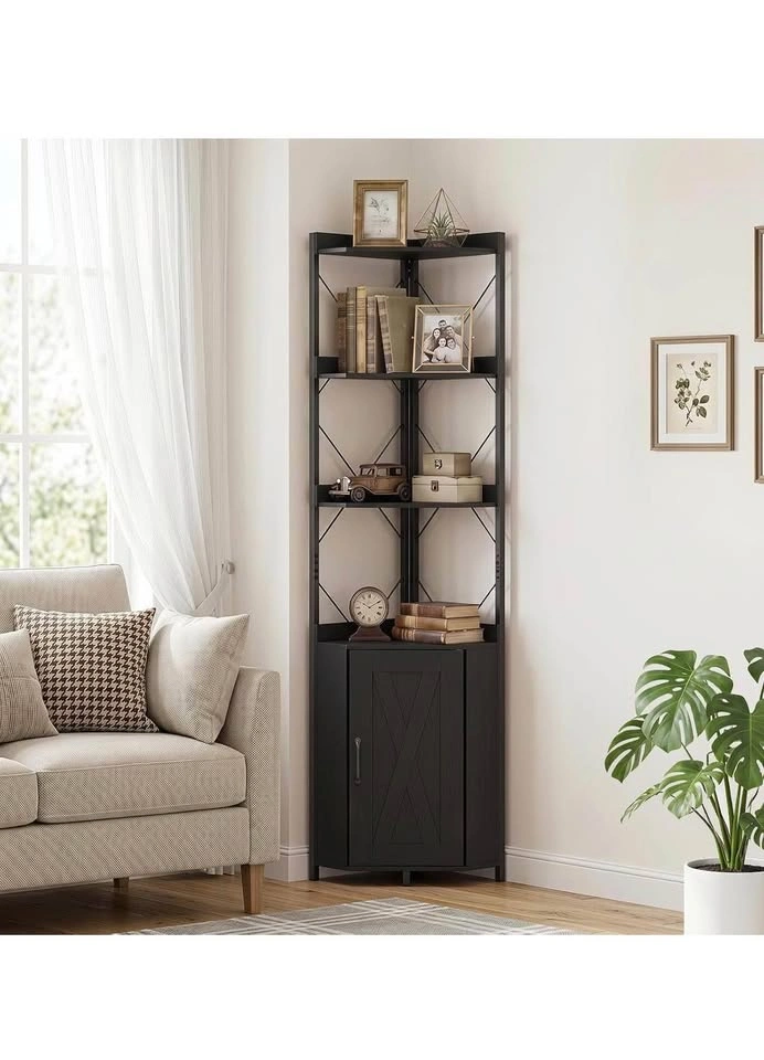 GIANTEX 6-Tier Corner Shelf, 71" Tall Freestanding Bookshelf - photo 2