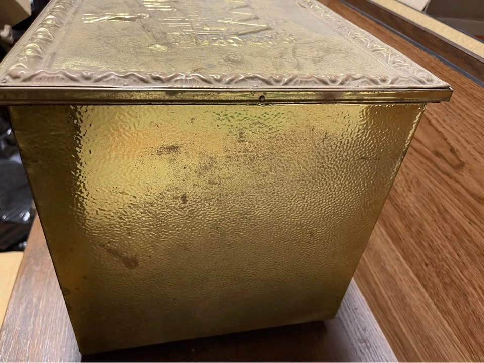 Vintage Peerage Brass Coal/Kindling Scuttle Box - photo 3