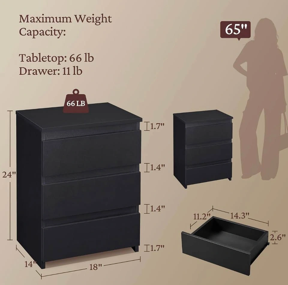 Set of nightstands/bedside tables - photo 2