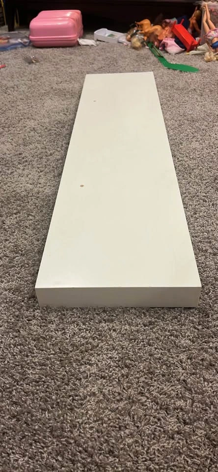 White IKEA floating shelve - photo 2