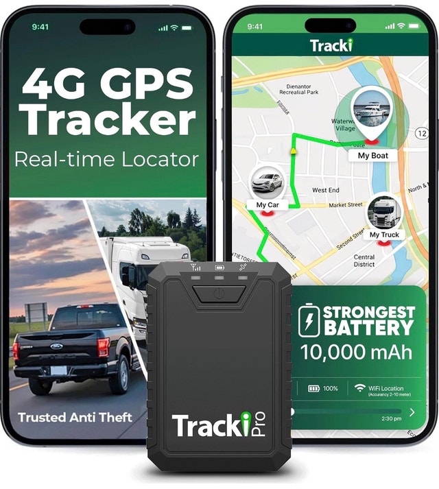 Tracki Pro GPS Tracker for Car – Waterproof 4G LTE Magnetic Car