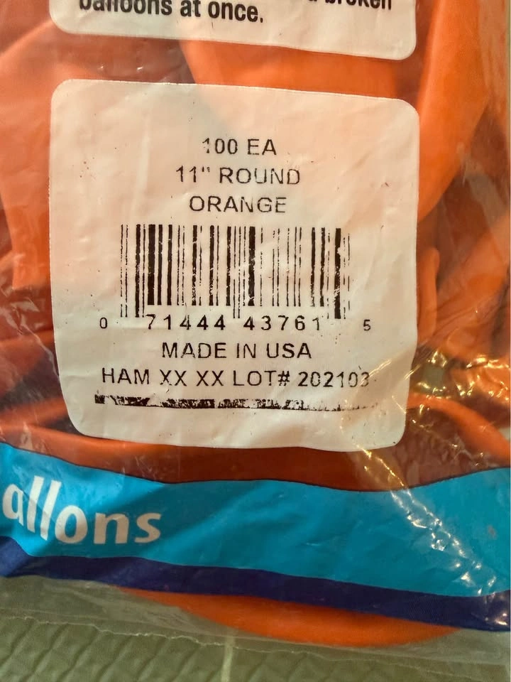 Qualatex 11" Orange Round Balloons - 100 Count - photo 2